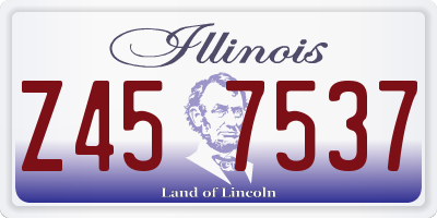 IL license plate Z457537