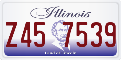 IL license plate Z457539