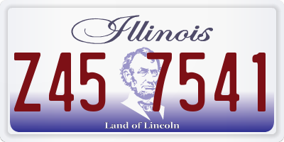 IL license plate Z457541