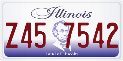 IL license plate Z457542
