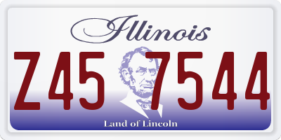 IL license plate Z457544