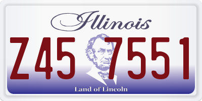 IL license plate Z457551