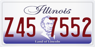 IL license plate Z457552