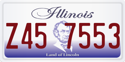 IL license plate Z457553
