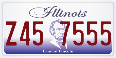 IL license plate Z457555
