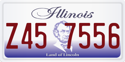 IL license plate Z457556
