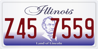 IL license plate Z457559