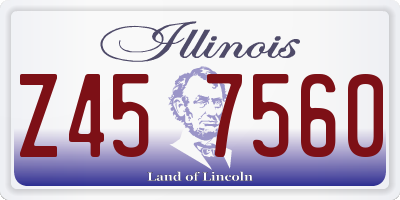 IL license plate Z457560
