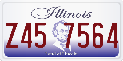 IL license plate Z457564