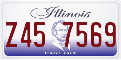 IL license plate Z457569