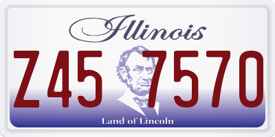 IL license plate Z457570