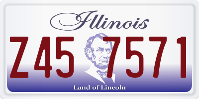 IL license plate Z457571