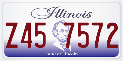 IL license plate Z457572