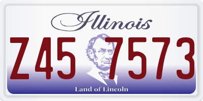 IL license plate Z457573