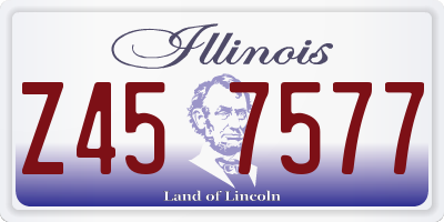IL license plate Z457577