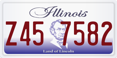 IL license plate Z457582