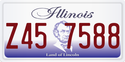 IL license plate Z457588