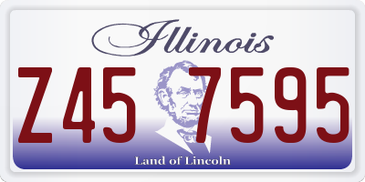 IL license plate Z457595
