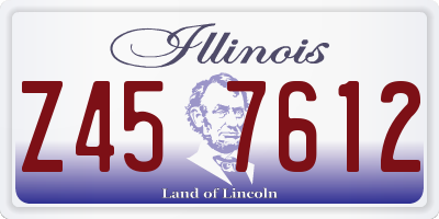 IL license plate Z457612