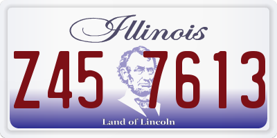IL license plate Z457613