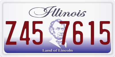 IL license plate Z457615