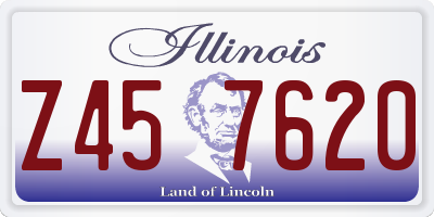 IL license plate Z457620