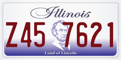 IL license plate Z457621