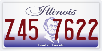 IL license plate Z457622