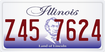 IL license plate Z457624