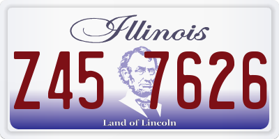 IL license plate Z457626