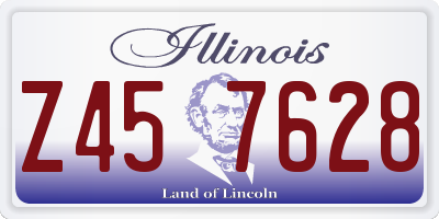 IL license plate Z457628