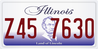 IL license plate Z457630