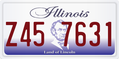 IL license plate Z457631