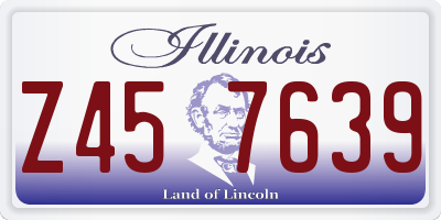 IL license plate Z457639