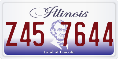 IL license plate Z457644