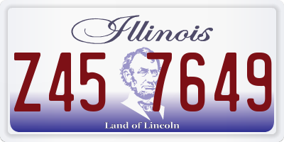 IL license plate Z457649