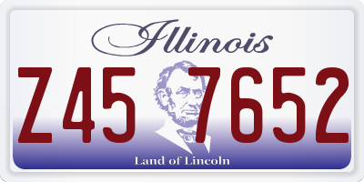IL license plate Z457652