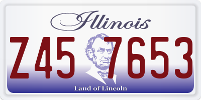 IL license plate Z457653