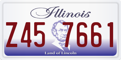 IL license plate Z457661