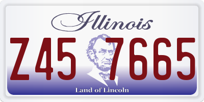 IL license plate Z457665
