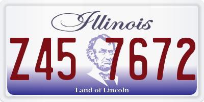 IL license plate Z457672