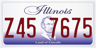 IL license plate Z457675