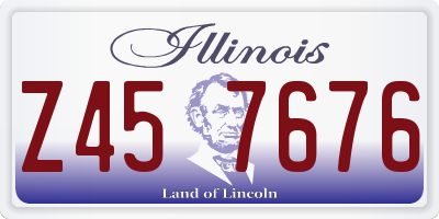 IL license plate Z457676