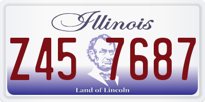 IL license plate Z457687