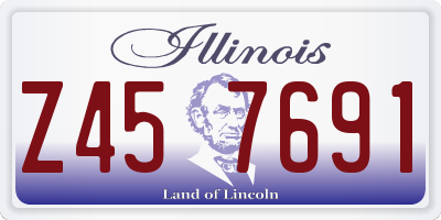 IL license plate Z457691