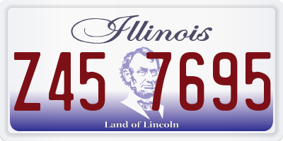 IL license plate Z457695