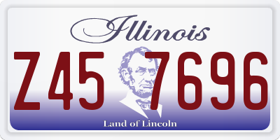 IL license plate Z457696