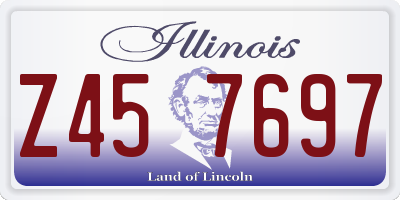 IL license plate Z457697