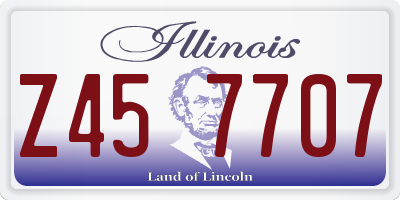 IL license plate Z457707