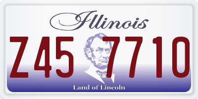 IL license plate Z457710